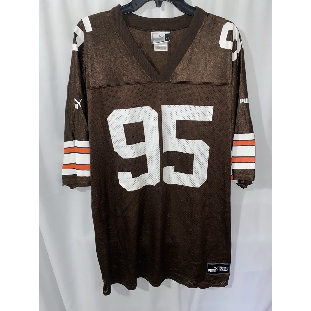 Vintage Cleveland Browns #95 Puma Jersey Mens XL